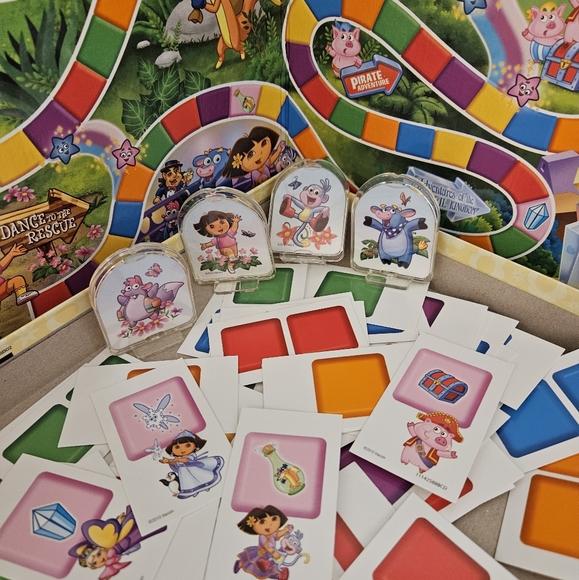 Nick Jr Dora The Explorer Candyland & Go Diego Go Chutes and Ladders Board Games - Picture 4 of 12